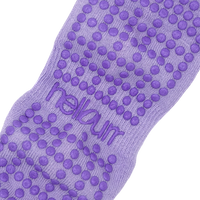 Ballet Pilates Grip Socks - Pastel Purple