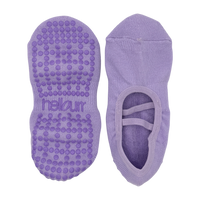 Ballet Pilates Grip Socks - Pastel Purple