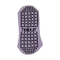 Chaussettes Pilates antidérapantes courtes - Violet/Noir