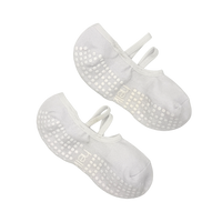 Ballet Pilates Grip Socks - White