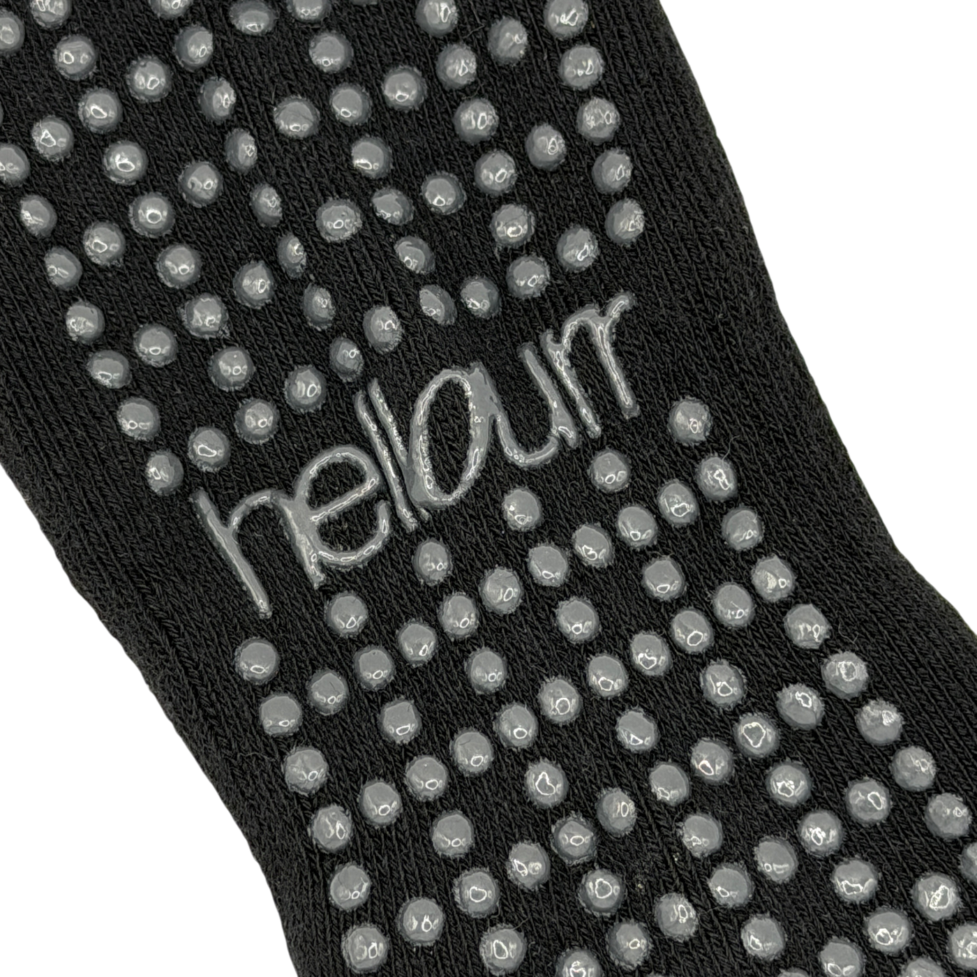 Calcetines Antideslizantes cortos para Pilates - Negro