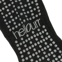 Calcetines Antideslizantes cortos para Pilates - Negro