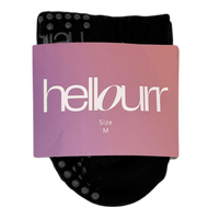 Calcetines Antideslizantes cortos para Pilates - Negro