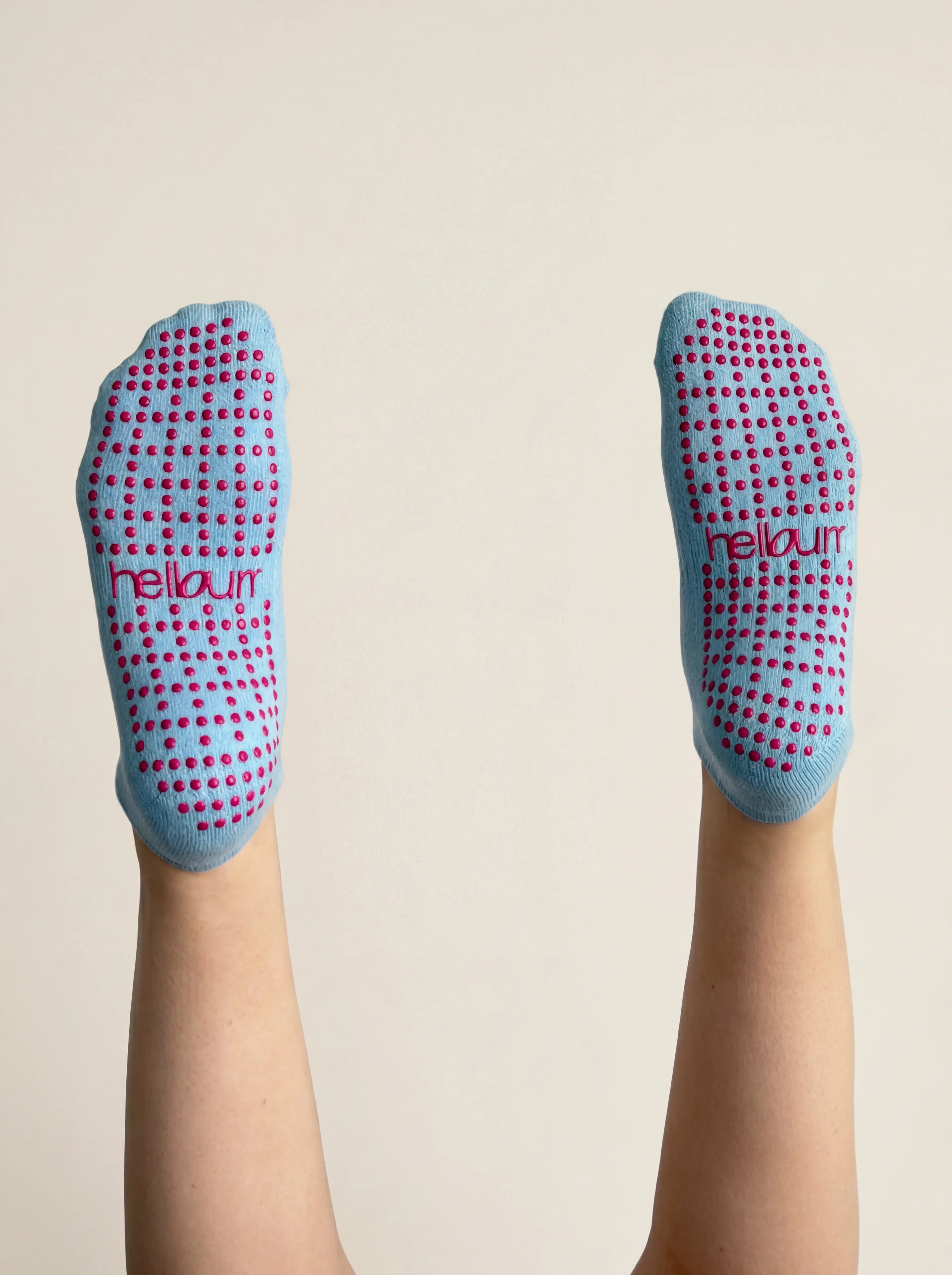 Low Cut Pilates Grip Socks - Summer Blue