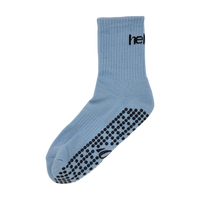Mid Crew Pilates Grip Socks - Ice Blue