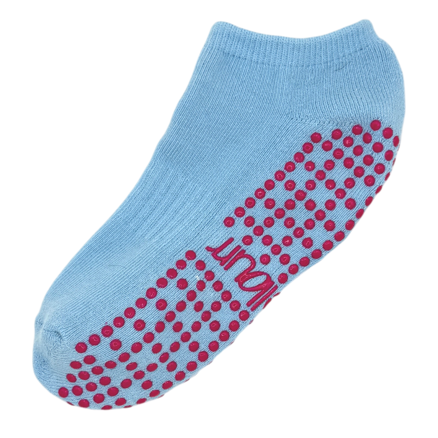Calcetines Antideslizantes cortos para Pilates - Azul