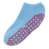 Calcetines Antideslizantes cortos para Pilates - Azul