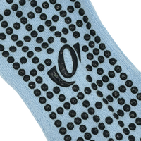 Mid Crew Pilates Grip Socks - Ice Blue