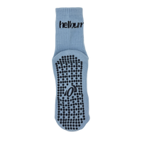 Mid Crew Pilates Grip Socks - Ice Blue