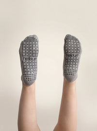 Low Cut Pilates Grip Socks - Grey