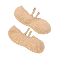 Ballet Pilates Grip Socks - Peach