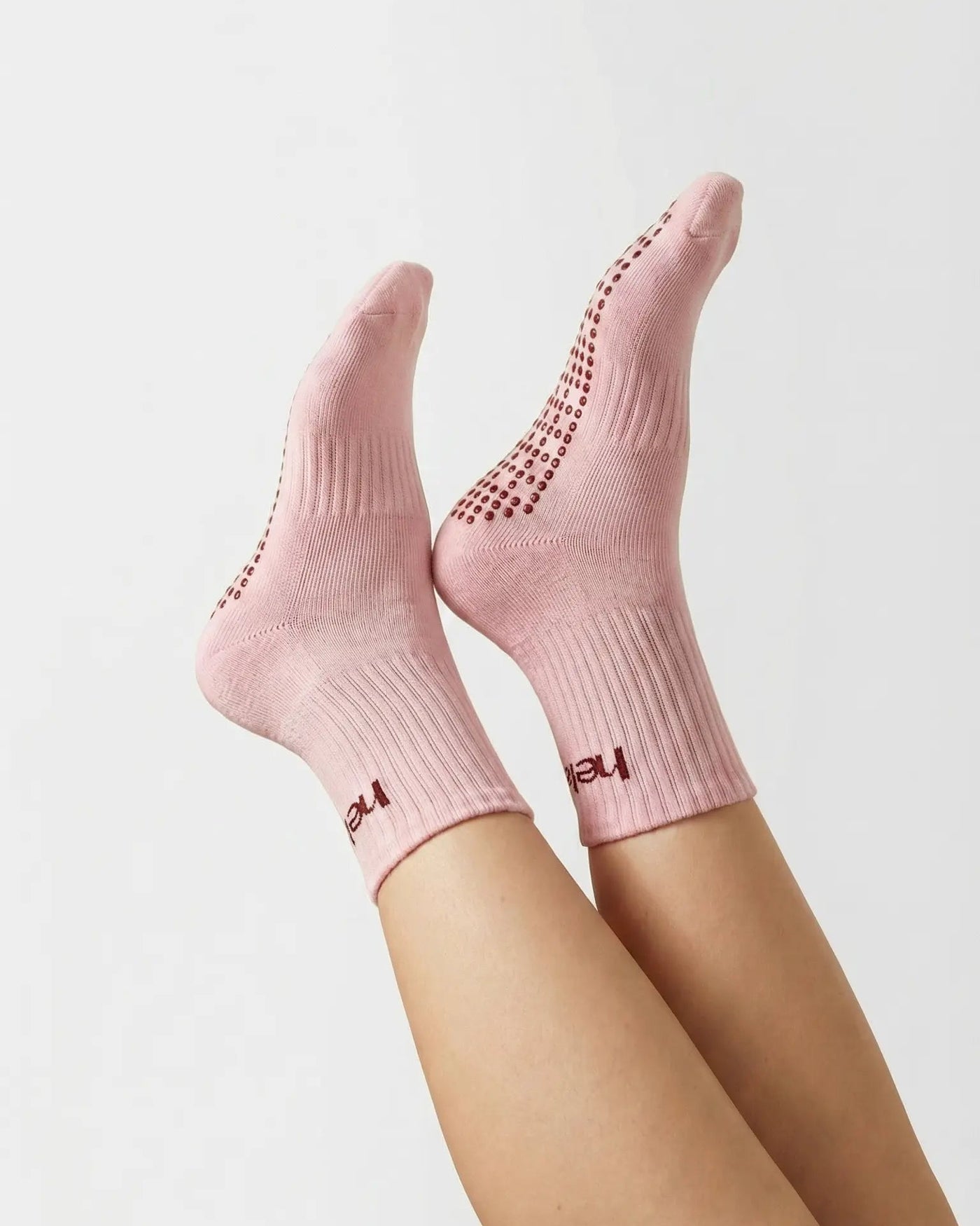 Mid Crew Pilates Grip Socks - Sakura