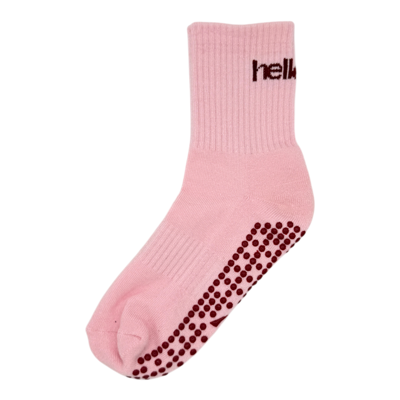 Mid Crew Pilates Grip Socks - Sakura