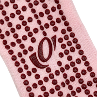 Mid Crew Pilates Grip Socks - Sakura
