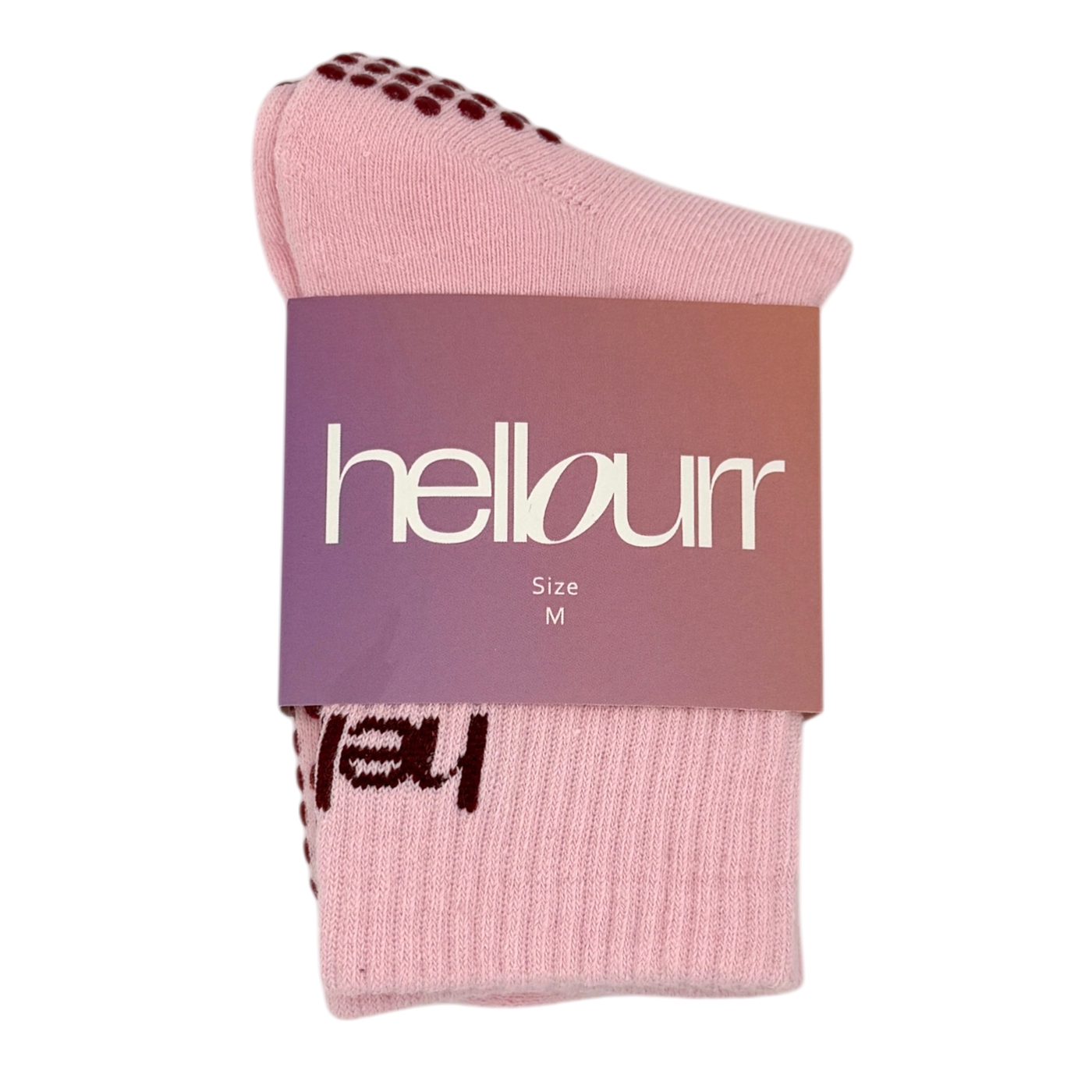 Mid Crew Pilates Grip Socks - Sakura
