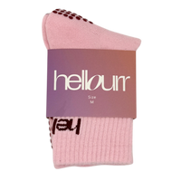 Mid Crew Pilates Grip Socks - Sakura